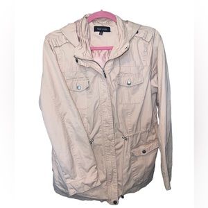 Light pink jacket with hood